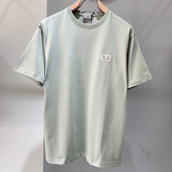 新作◆ディオール CDアイコン Tシャツ コピー コットン クルーネック 刺しゅうロゴ 4色 013J600A0589
